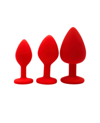 Plug rouge bijou cristal Large CHERRY 